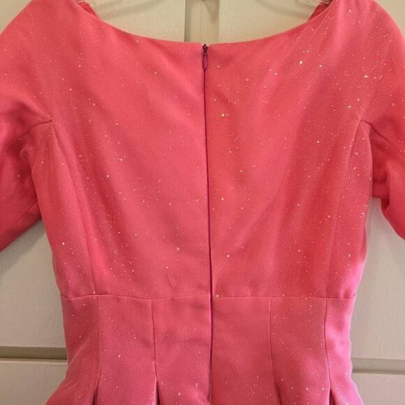 KEVAN HALL Couture Schiaparelli Pink 50s Style Cocktail Dress, NWOT, Sz. 8... ST - Picture 6 of 11